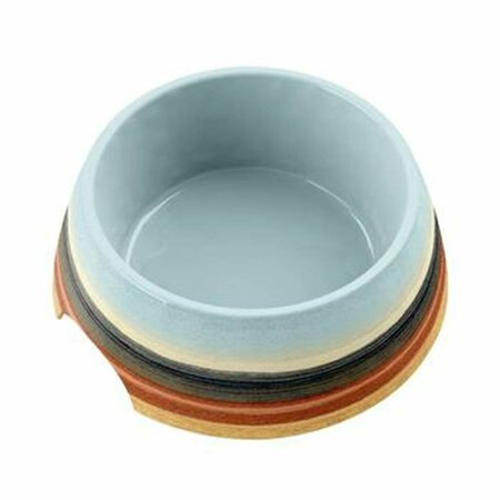 TARHONG Desert Stripe Dog Bowl Ombre - Medium Set of 2 PVA30710PBMDS